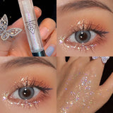 Shiny Liquid Eyeshadow High Pigments Waterproof Lasting Not Easy To Fade Pearl Glitter Portable Delicate Women's Eye Makeup Gift