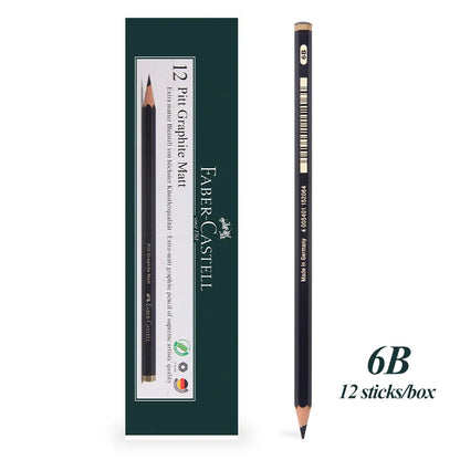 Faber-Castell 8/12pcs Set Matte Sketch Pencil Art Graphite For Sketch Black Lead Writing Drawing Graphite Pencils Supplies