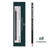 Faber-Castell 8/12pcs Set Matte Sketch Pencil Art Graphite For Sketch Black Lead Writing Drawing Graphite Pencils Supplies