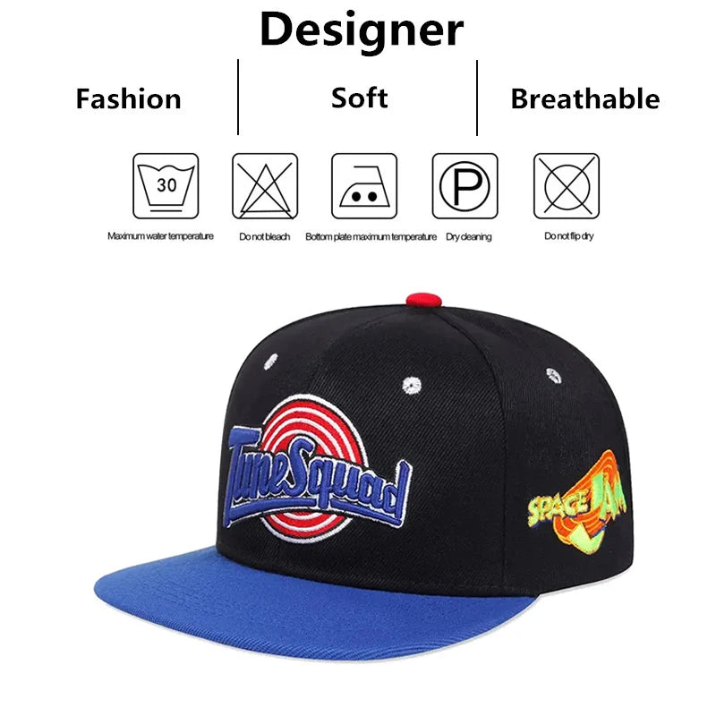 Unisex Tunesquad Embroidery Hip-hop Hats Outdoor Adjustable Casual Baseball Caps Sunscreen Hat