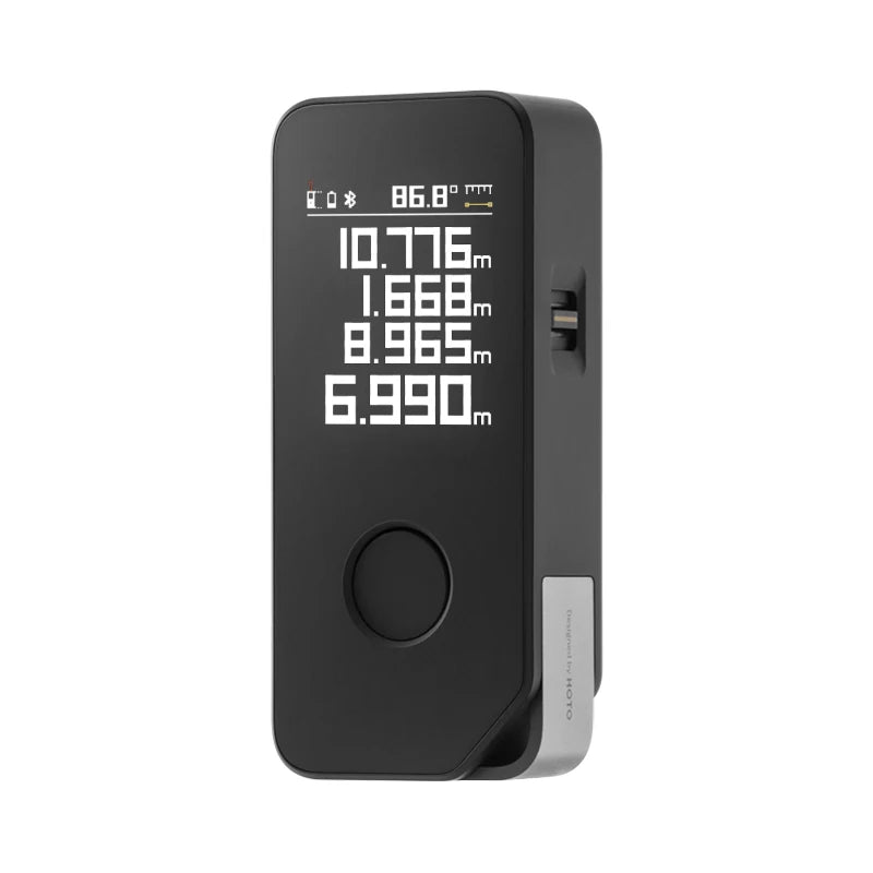 HOTO Smart Laser Measure Pro LED Display Intelligent Digital Laser Tape Measuring Tool Rechargeable Laser Ruler Rangefinder