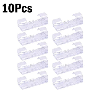 1/100Pcs Cable Clips Self-Adhesive Cable Organizer Cord Management System Cord Holder for Wire Management Desk Car Office Home