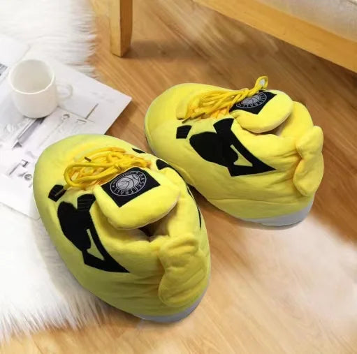 Warm Home Slippers for Men and Women, One Size Fits Most Sneakers, Indoor Cotton Shoes, Bedroom Floor Sliders, Unisex, Female, Winter 