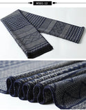Designer Brand Plaid Men's Cashmere Scarf Winter Warm Scarves Shawls Casual Business Long Wraps Pashmina Christmas Gift for Man