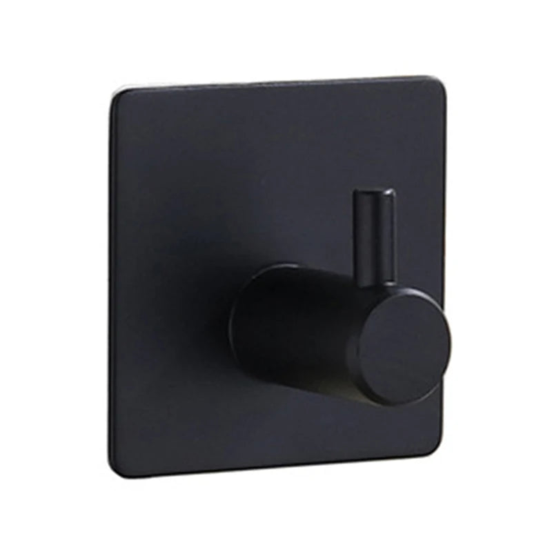 1 juego de accesorios de baño de acero inoxidable plateado, toallero, soporte para papel higiénico, gancho para barra de toalla, accesorios de baño