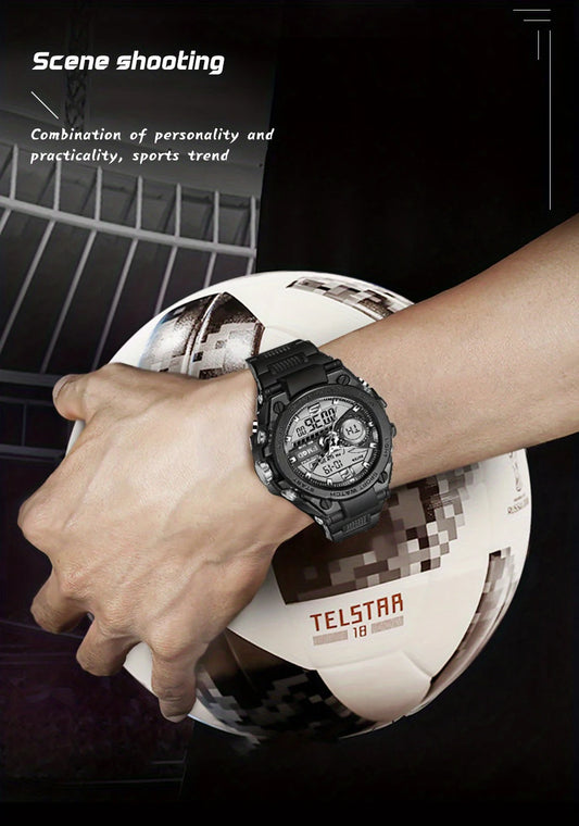 Reloj de pulsera digital militar impermeable para hombre, reloj LED de cuarzo, reloj deportivo