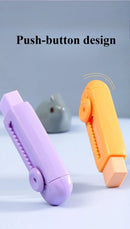 Creative Retractable Push Pull Eraser Student Writing Drawing Correction Stationery School Supplies Stationery