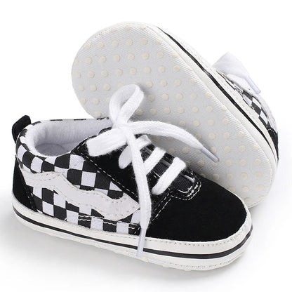 Newborn Baby Canvas Shoes Anti-slip Soft Baby Boy Girl Sneakers Casual Multi-Color Toddler First Walkers Crib Shoes