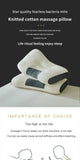 Knitted cotton pillow, cervical spine protection, sleep aid, pillow core, special household dormitory student pillow for adults