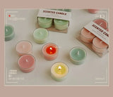 4pcs Handmade Tea Light Scented Candle Aromatherapy Soy Wax Candles Wedding Birthday Candle Party Home Decoration Photo Props