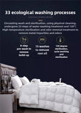 High Grade 100% White Goose Down Quilt Winter Warm Feather Duvet Queen King Cozy Lightweight 3D Bread Comforter Pinch Pleated