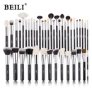 BEILI Black Makeup brushes set Professional Natural goat fiber hair brushes Foundation Powder Contour Eyeshadow make up brushes