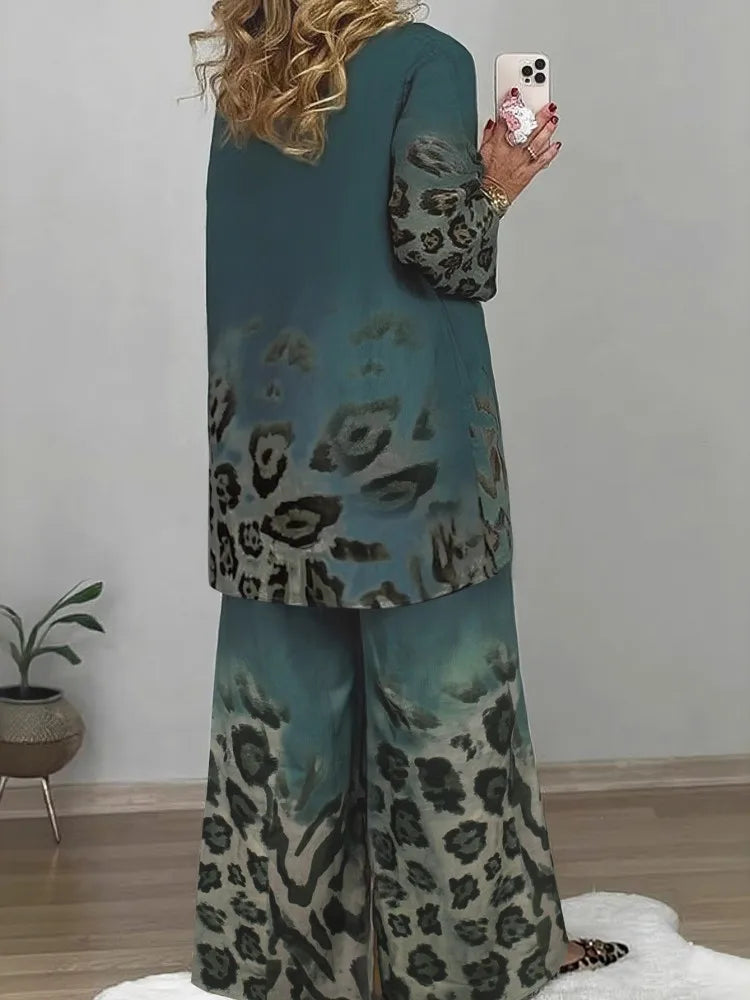 2 Piece Women Sets 2025 New Arrival Plus Size Autumn Winter Matching Sets Top And Pants Suits Outfits Oversized Clothing