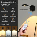 USB Rechargeable Intelligent Human Sensing Wireless Wall Light Dimmable Led Spotlight for Lighting Paintings Pictures Spotlights