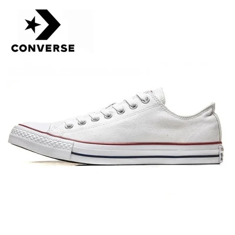 Converse Chuck Taylor All Star Men and Women Skateboarding Shoes Low-top Outdoor Vintage Sneaker White Black