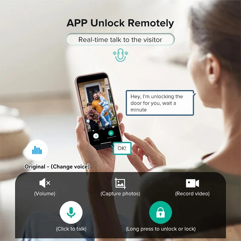 XSDTS Wifi Tuya APP Face Recognition Smart Door Lock With Camera Video Call Voice Intercom Digital Door Lock Automatic Door Lock