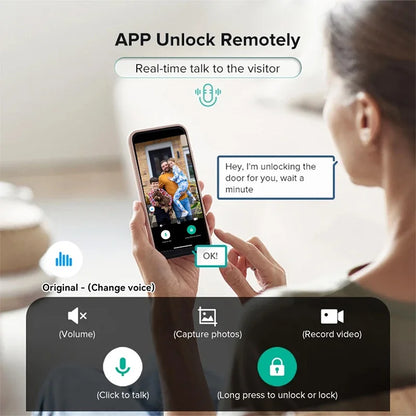 XSDTS Wifi Tuya APP Face Recognition Smart Door Lock With Camera Video Call Voice Intercom Digital Door Lock Automatic Door Lock