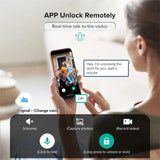 XSDTS Wifi Tuya APP Face Recognition Smart Door Lock With Camera Video Call Voice Intercom Digital Door Lock Automatic Door Lock