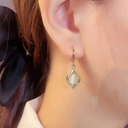 Pendientes de ojo de gato para mujer, ojo de ángel, accesorios de joyería para regalo, temperamento de alta gama, moda, lujo 