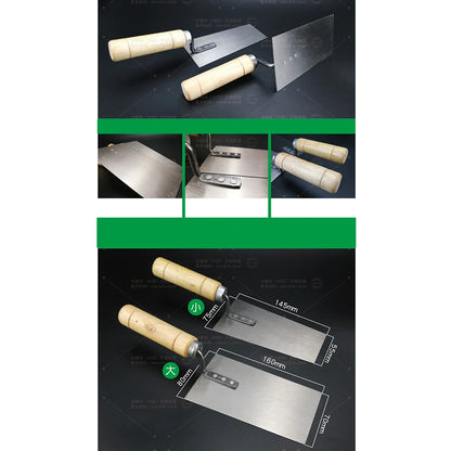 Silver Cement Float Margin Trowel for Bricklayer Home Garden Tool Accessories