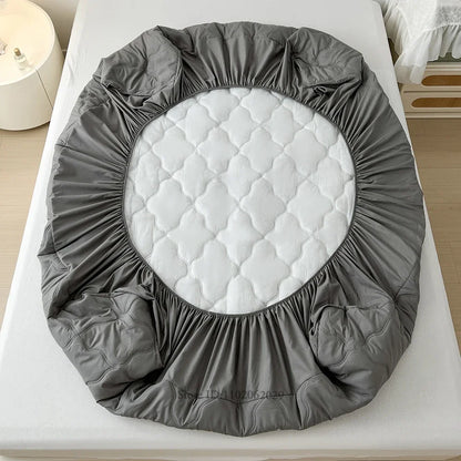 Bedspreads Cover Fitted Bed Sheets Waterproof Mattress Coverlets Elastic Band Protector Pads for Single/Double/King/Queen Bed