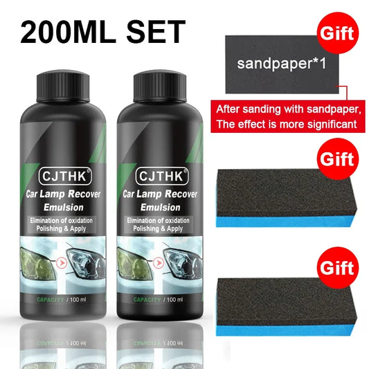 Car Headlight Restoration Polishing Kits Scratch Remover, Cleaning Paste Repair, Polishing Renovation, Liquid Maintenance