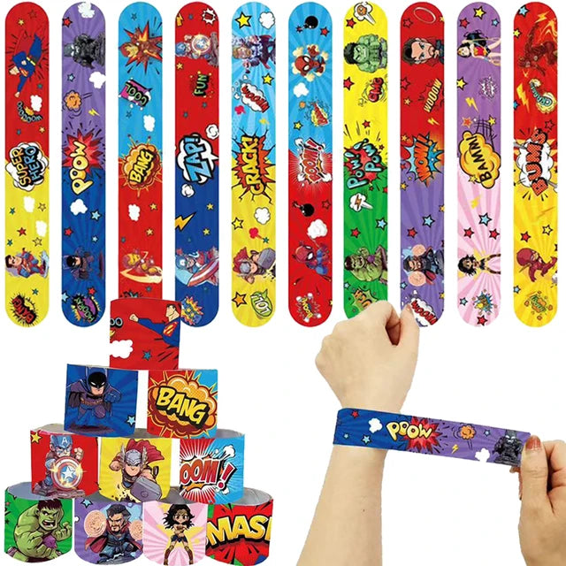 Artículos para fiesta de cumpleaños de superhéroes de los Vengadores: pulseras, pegatinas, mascarilla infantil, piñata para niño, rellenos para bolsas de regalo y recuerdos de fiesta de superhéroes. 