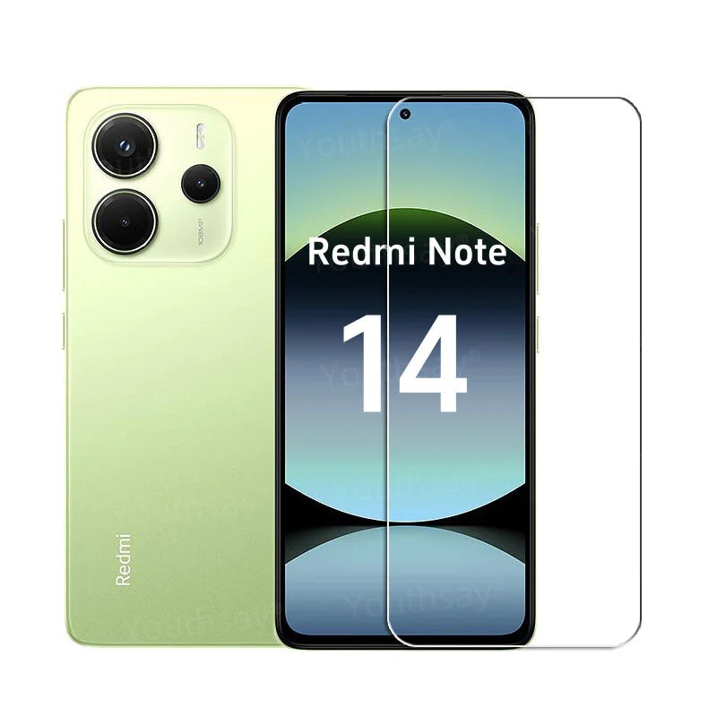 6in1 Full Gule Glass For Xiaomi Redmi Note 14 Tempered Glass Redmi Note 14 Screen Protector Camera Lens Film Redmi Note 14