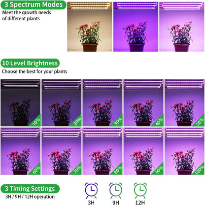 Lámpara LED de cultivo para interiores de 3 colores, USB, DC5V, temporizador, fitolamp para plantas, bombilla LED regulable, fitolamps de espectro completo, hidroponía 