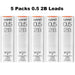 5 Pack 0.5 2B
