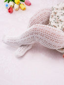 Nuevas medias de verano para niños, medias con lazo hueco para niñas, pantalones de malla, pantimedias para niños pequeños, medias finas de Ballet de estilo español para bebés