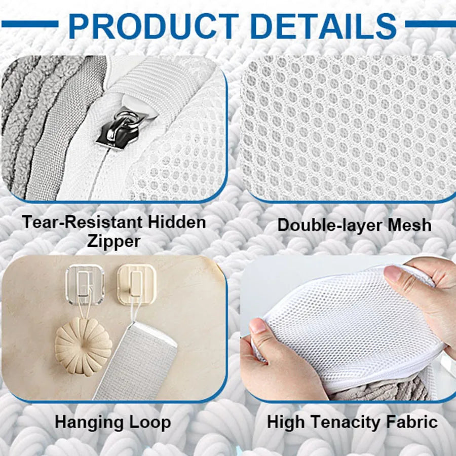 Saco De Lavagem De Sapato Durável com Zíperes Fortes, Conveniente Saco De Lavagem De Sapato, Ideal Saco De Lavanderia De Sapato para Uso Doméstico