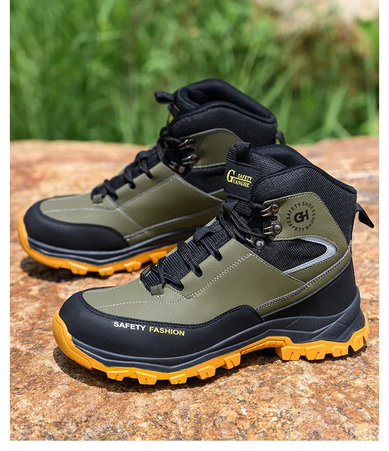 Waterproof Work Safety Boots Men Women Indestructible Anti smash Anti Puncture Work Shoes Protective Men Safety Shoes