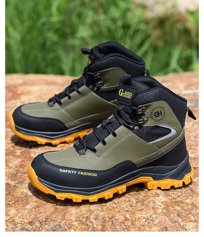 Waterproof Work Safety Boots Men Women Indestructible Anti smash Anti Puncture Work Shoes Protective Men Safety Shoes