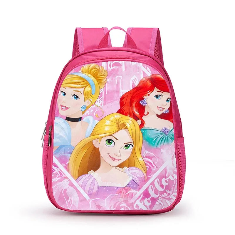 12 Inch Disney Snow White Princess School Bags for Kindergarten Children kids School Backpack for Girls Boys Cartoon Backpacks