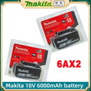 100% Genuine Makita 18v 6.0Ah Replacement battery bl1850b BL1850 bl1860 bl 1860 bl1830 bl1815 bl1840 LXT400 for makita tools