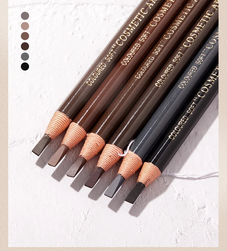 Waterproof Art Tint Makeup Eye Brow Pen 5pcs Professional Microblading Pencil Eyebrow Tattoo Tint Enhancers Cosmetic Wholesale