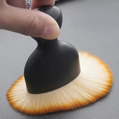 Escova de limpeza interior do carro teclado ar condicionado câmera grosso pele macia escovas limpas com capa fenda poeira detalhando ferramentas