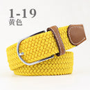 Stretch Woven Belt Unisex Canvas Belts Fashion Casual Student Belt Women Cinturon Male Waistband 105cm
