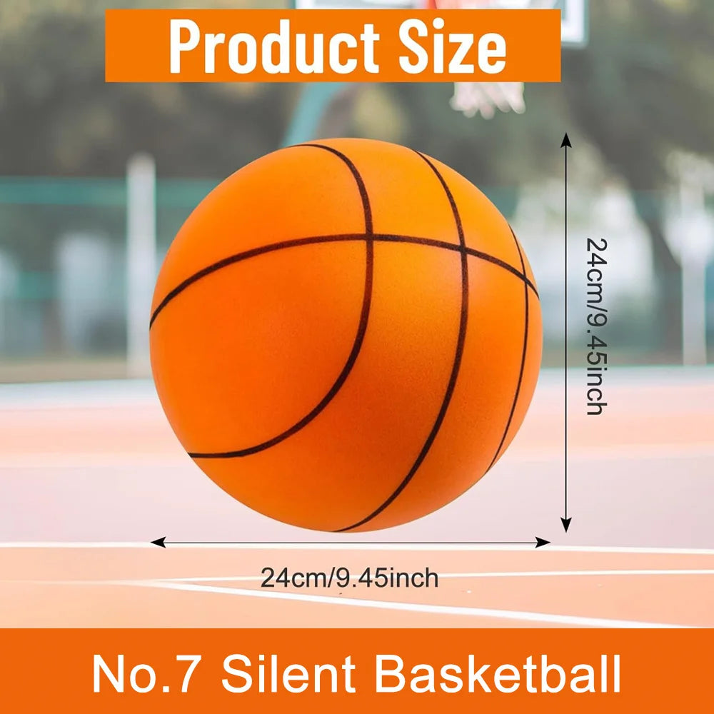 Silent Dribbling Basketball Indoor Foam Ball Size 3/5/7 High Bounce Noiseless Non-deforming For Indoor Training Basketball