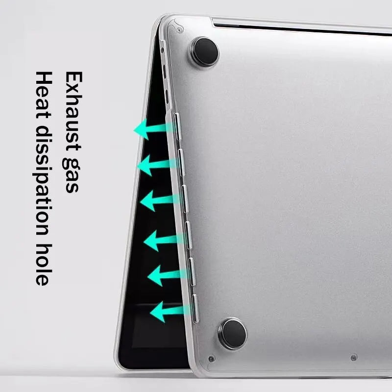Nueva funda de TPU suave para portátil para MacBook Air 13 M1 M2, funda para MacBook Pro 14, funda con chip Air 13.6, funda para MacBook Pro 13.