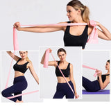 Bandas de resistencia deportivas para Yoga, entrenamiento de Pilates, ejercicio físico, gimnasio en casa, banda elástica de látex de caucho Natural, accesorios de Yoga