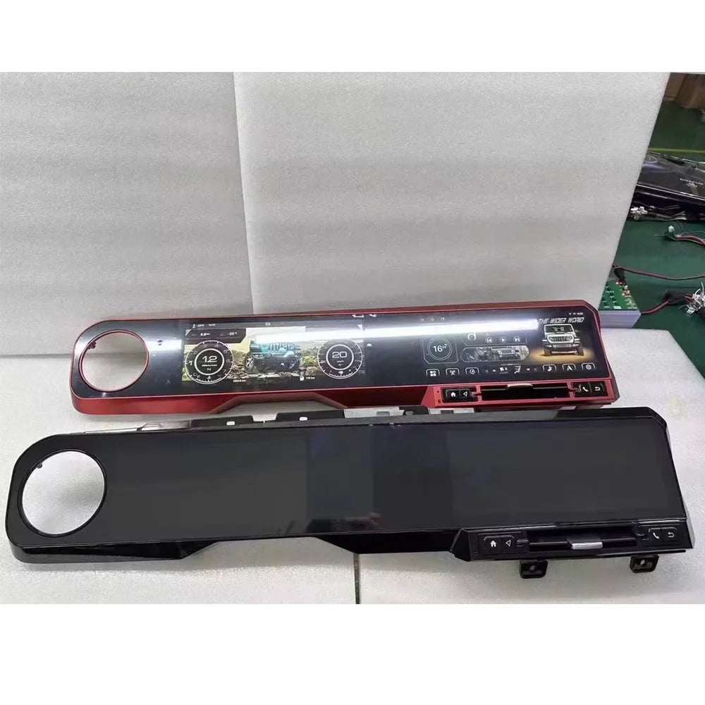 For Jeep Wrangler 2018-2022 Carplay LCD Instrument Panel Dual Screen Android Multimedia Video Player GPS Navigation Android Auto