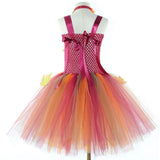 Fairy Costume for Girls Forest Woodland Autumn Fairy Tutu Dress Up Maple Leaves Halloween Thanksgiving Tulle Princess Dress 1-12T
