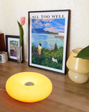 Bauhaus table lamp USB plug bedroom bedside lamp living room dining room decoration donut ambient light (Not glass)