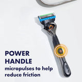 Gillette ProGlide Power Razor Men Face Beard Shaving Flexball Handle Microcomb Electric Razor with Precision Trimmer Hair Cut