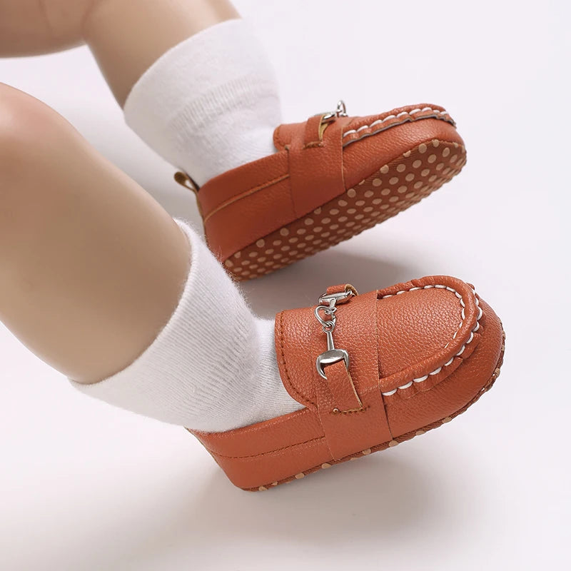 Casual Slip On Low Top Loafer Shoes For Baby Boys, Lightweight Comfortable Non Slip Flat Shoes For Indoor Outdoor Walking