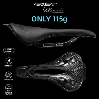 RYET Bicycle Saddle Ultralight Racing Bike Full Carbon Bike Seating Saddles 115g 7x9mm Road Sports Cushion Cycling Accessories