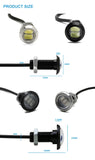 1pcs Eagle Eye LED Car Light Bright Daytime Running Lights DRL For Motorcycle Auto Parking signal Lapms 12v 24v Alloy Shell