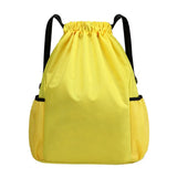 Men Women Sports Backpack, Drawstring Gym Backpack with Side Mesh Pockets, Waterproof Workout Backpack for Basketball Soccer Swi